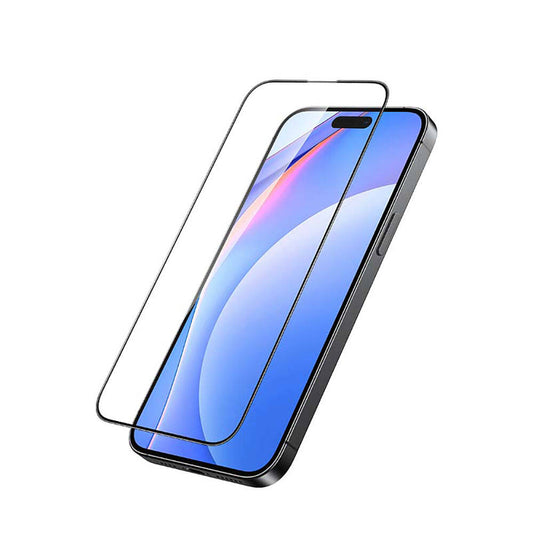 Apple iPhone 15 Recci RSP-A01SD 3D HD Full Transparan Temperli Cam Ekran Koruyucu Siyah