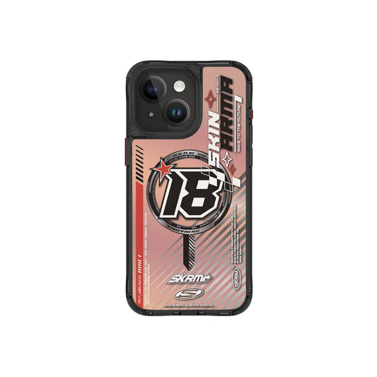 Apple iPhone 15 SkinArma M-safe Şarj Özellikli Sticker Yapıştırmalı Drift Kapak Siyah