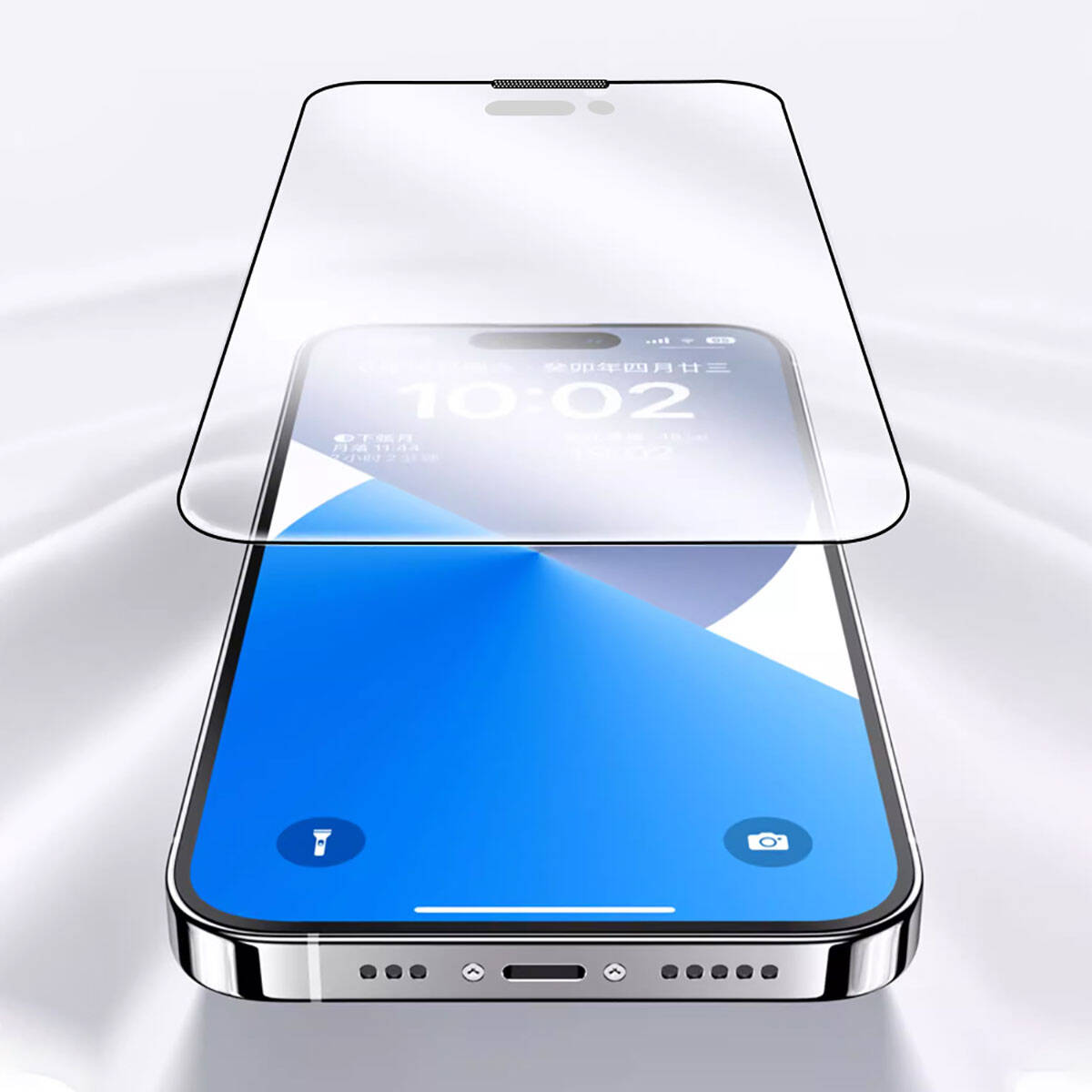 Apple iPhone 15 Wiwu iVista Screen Matte Ultra Güçlü Temperli Mat Ekran Koruyucu Siyah