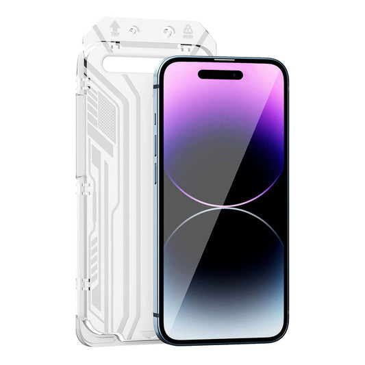 Apple iPhone 15 Wiwu SQ-005 Easy İnstall iVista Super Hardness Ekran Koruyucu Siyah