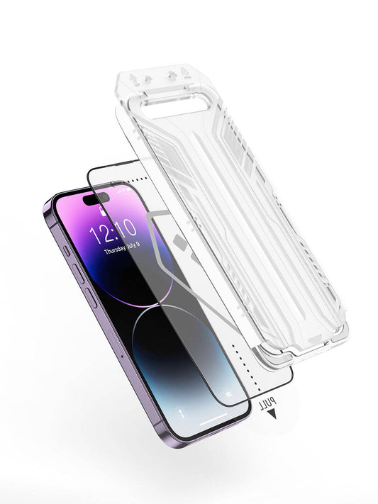 Apple iPhone 15 Wiwu SQ-005 Easy İnstall iVista Super Hardness Ekran Koruyucu Siyah