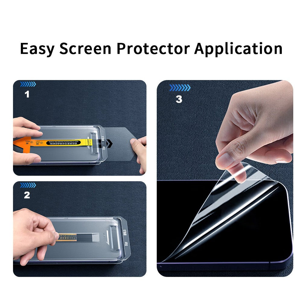Apple iPhone 15 Zore 2.5D Oliv Privacy Temperli Cam Ekran Koruyucu + Kolay Uygulama Aparatı