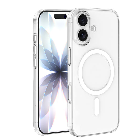 Apple iPhone 16 Kılıf IC Çipli Zore Wireless Şarj Özellikli Şeffaf Orjin Kapak