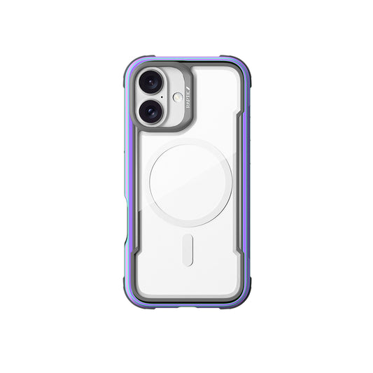 Apple iPhone 16 Kılıf M-safe Şarj Özellikli Airbagli Raptic Shield Serisi Şeffaf Arka Yüzey Kapak Colorful