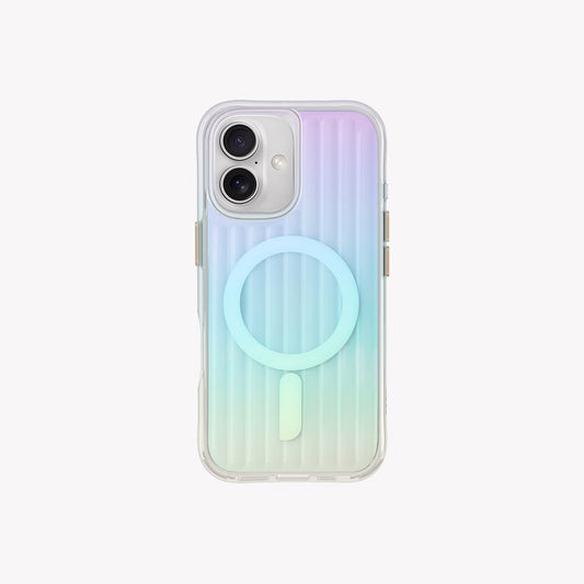 Apple iPhone 16 Kılıf M-safe Şarj Özellikli Renk Geçişli Askı Aparatlı Coehl Linear Kapak Colorful