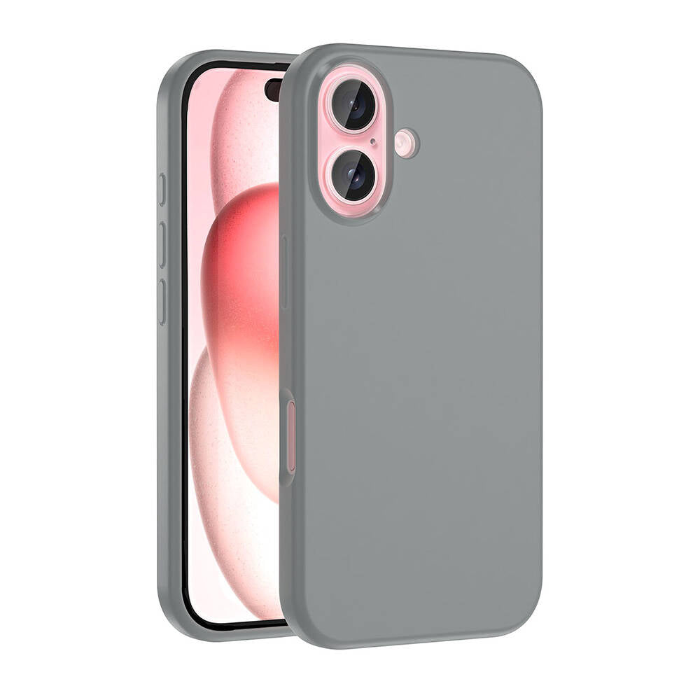 Apple iPhone 16 Kılıf M-safe Şarj Özellikli Sıvı Teknolojili Silinebilir Sert Zore Kivi Kapak