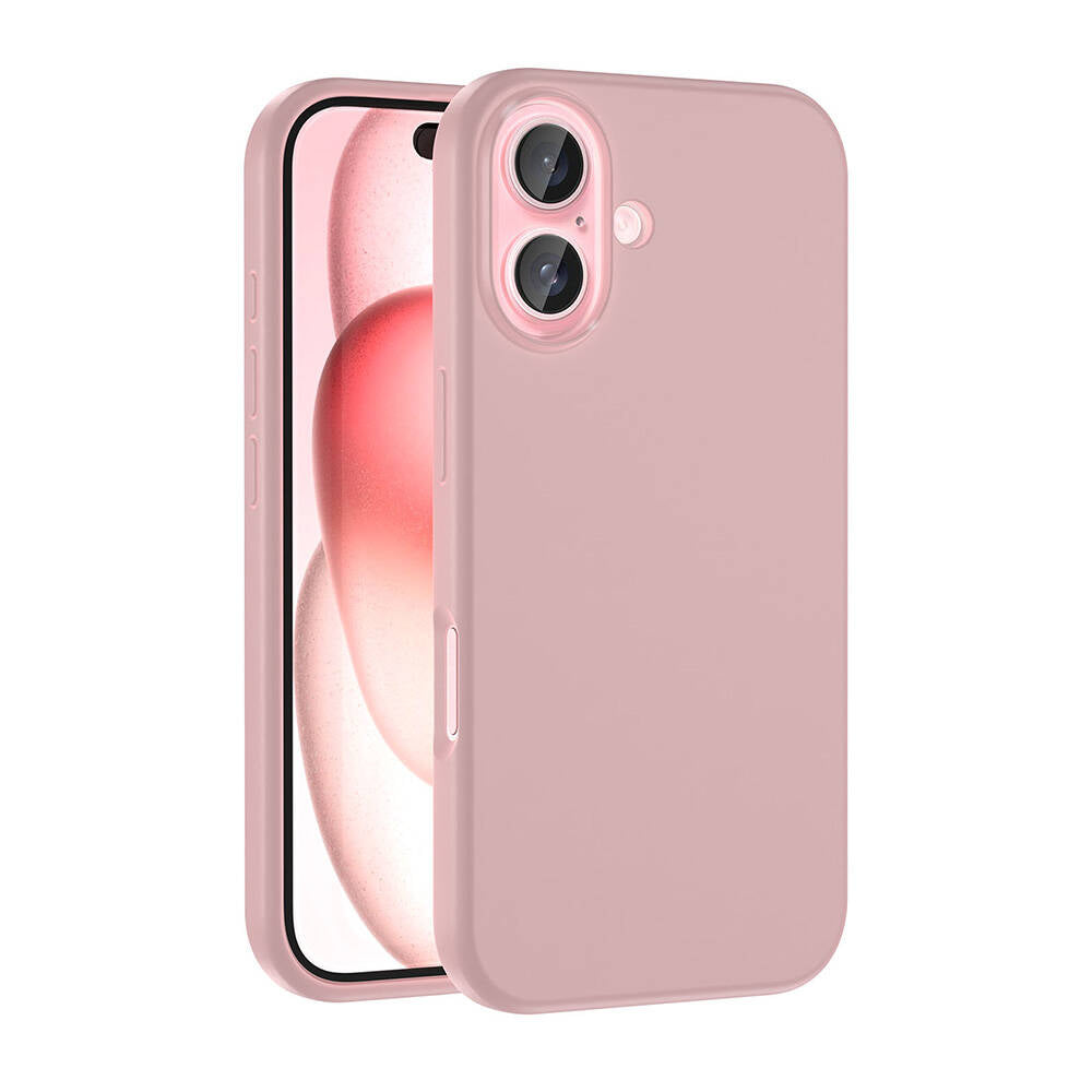 Apple iPhone 16 Kılıf M-safe Şarj Özellikli Sıvı Teknolojili Silinebilir Sert Zore Kivi Kapak