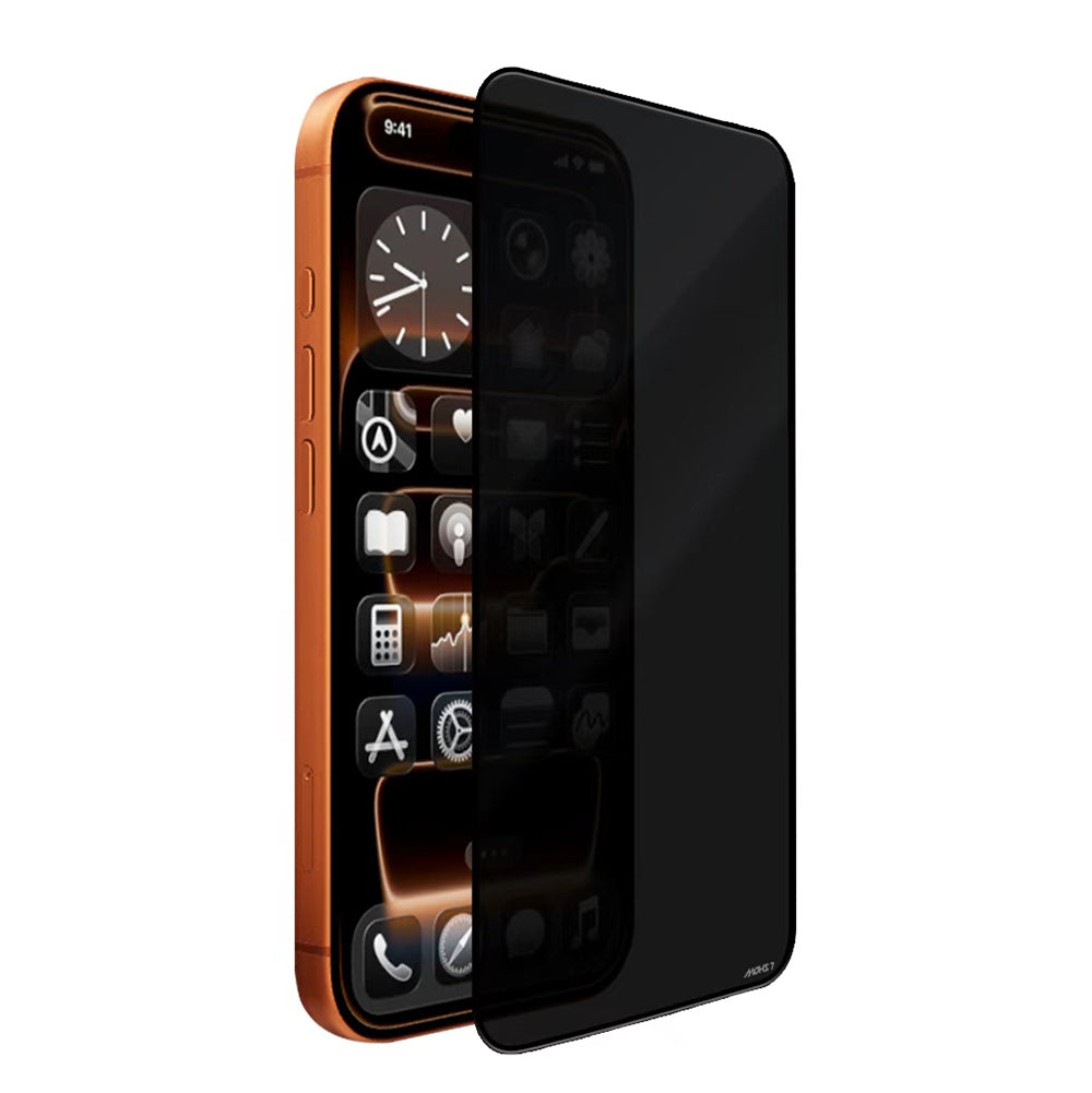 Apple iPhone 16 Mohseven Safir Coating Privacy Hayalet Temperli Cam Ekran Koruyucu