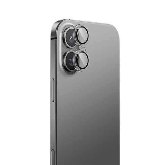 Apple iPhone 16 Plus Benks Parlama Önleyici Glass Warrior Metal Kamera Lens Koruyucu Siyah