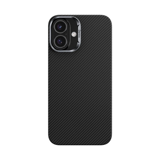 Apple iPhone 16 Plus Kılıf Benks M-safe Şarj Özellikli Magnetik ArmorAir 600D Kevlar Fiber Kapak Siyah