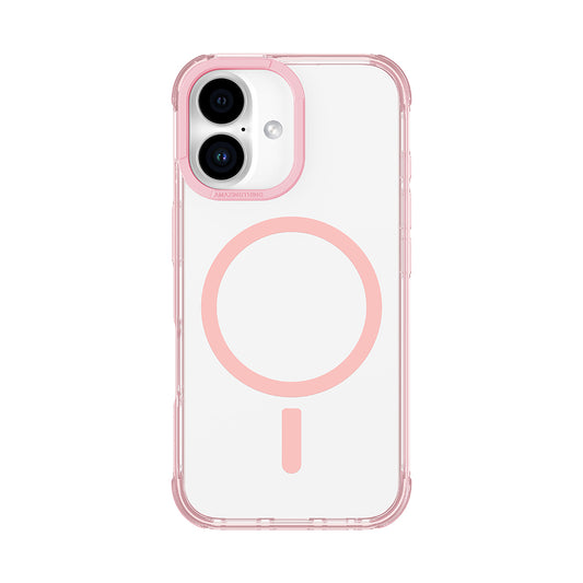 Apple iPhone 16 Plus Kılıf M-safe Şarj Özellikli Amazingthing Omni Serisi Kapak Pembe