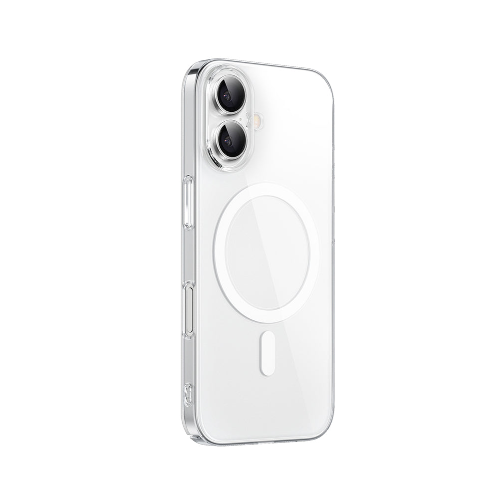 Apple iPhone 16 Plus Kılıf M-safe Şarj Özellikli Wiwu YXK-207 Invisible Pro Sert PC Kapak Şeffaf