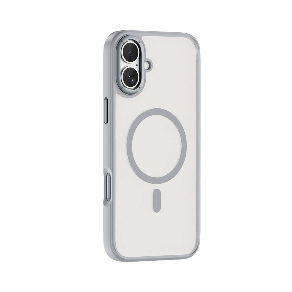 Apple iPhone 16 Plus Kılıf Wiwu FGG-012 ArmorPro Serisi M-safe Şarj Özellikli Parmak İzi Bırakmayan Kılıf Siyah