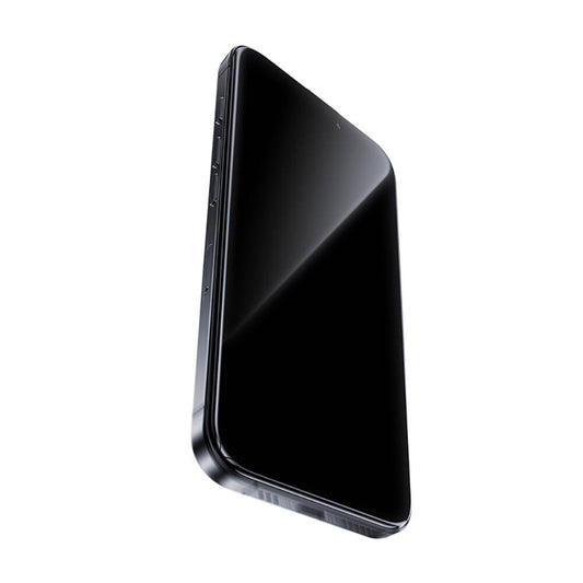 Apple iPhone 16 Pro Benks Glass Warrior Safir Coating 0.9mm Kenarları Dayanıklaştırılmış Cam Ekran Koruyucu + Kolay Uygulama Aparatı Şeffaf