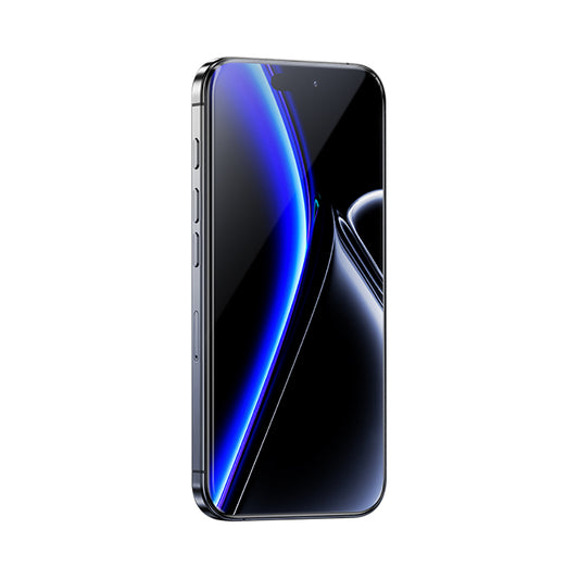 Apple iPhone 16 Pro Benks Glass Warrior Safir Coating 0.9mm Kenarları Dayanıklaştırılmış Cam Ekran Koruyucu + Kolay Uygulama Aparatı Şeffaf