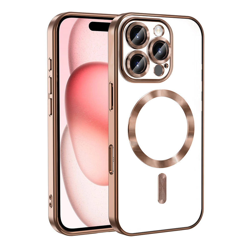 Apple iPhone 16 Pro Kılıf Kamera Korumalı M-safe Wireless Şarj Özellikli Zore Demre Kapak