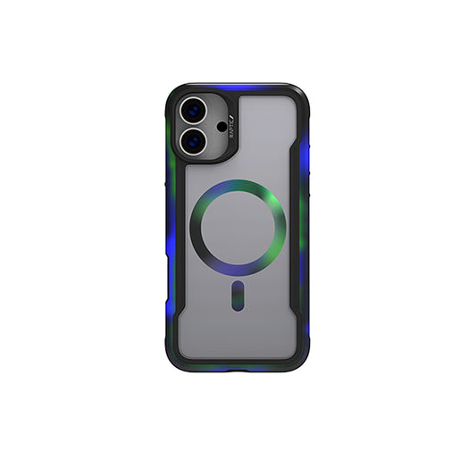 Apple iPhone 16 Pro Kılıf M-safe Şarj Özellikli Airbagli Raptic Shield 2.0 Serisi Şeffaf Arka Yüzey Kapak Siyah