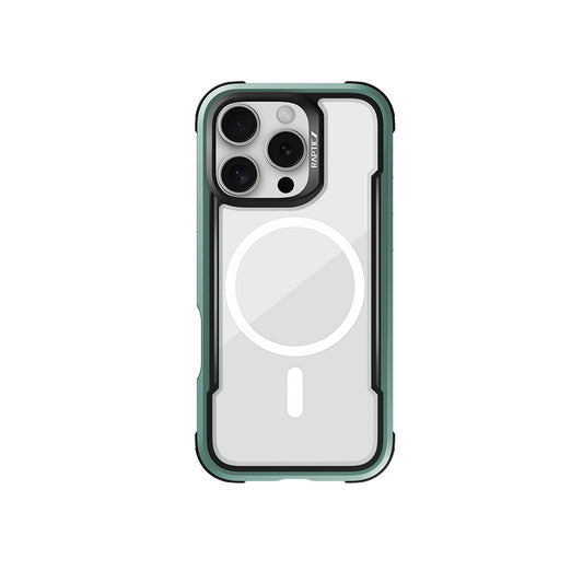 Apple iPhone 16 Pro Kılıf M-safe Şarj Özellikli Airbagli Raptic Shield Serisi Şeffaf Arka Yüzey Kapak Colorful