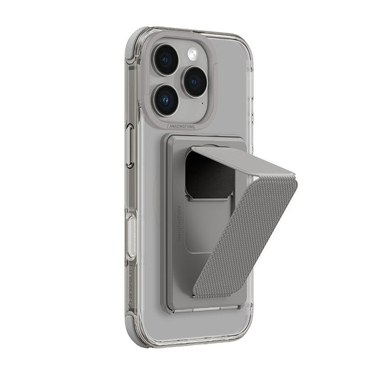 Apple iPhone 16 Pro Kılıf M-safe Şarj Özellikli Standlı Set Amazingthing Omni Adventure Serisi Kapak Rose Gold