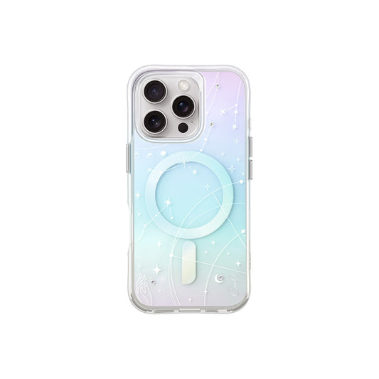 Apple iPhone 16 Pro Kılıf M-safe Şarj Özellikli Takım Yıldızı Desenli Askı Aparatlı Coehl Celest Kapak Colorful