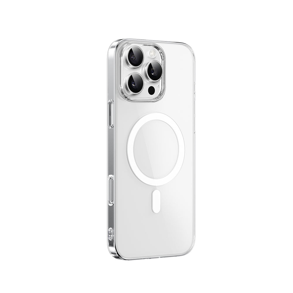 Apple iPhone 16 Pro Kılıf M-safe Şarj Özellikli Wiwu YXK-207 Invisible Pro Sert PC Kapak Şeffaf