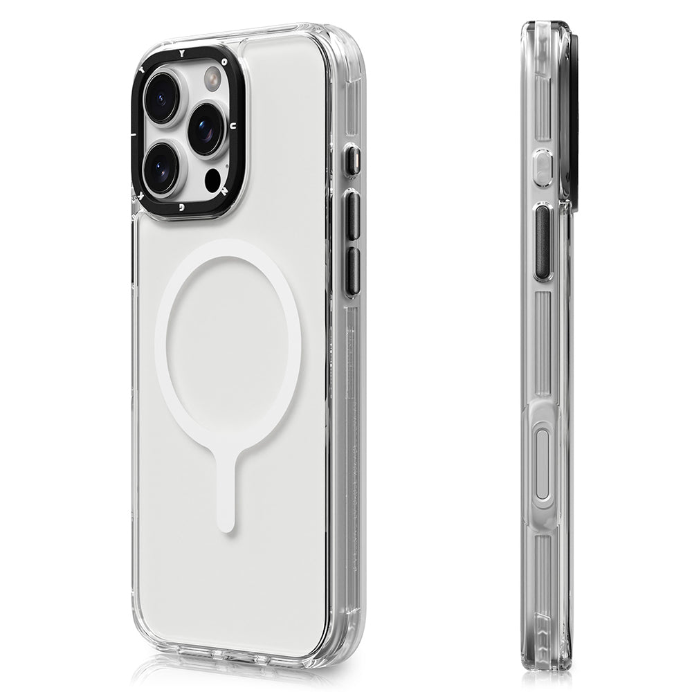 Apple iPhone 16 Pro Kılıf M-safe Şarj Özellikli YoungKit Crystal Color Serisi Kapak