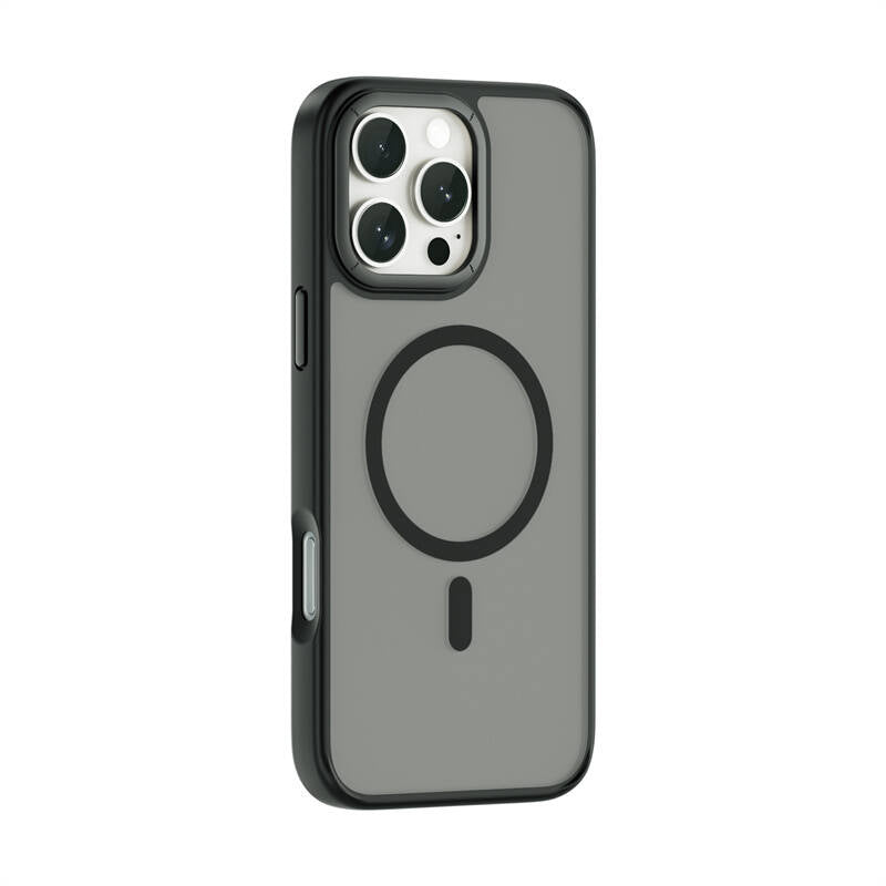 Apple iPhone 16 Pro Kılıf Wiwu FGG-012 ArmorPro Serisi M-safe Şarj Özellikli Parmak İzi Bırakmayan Kılıf Gold