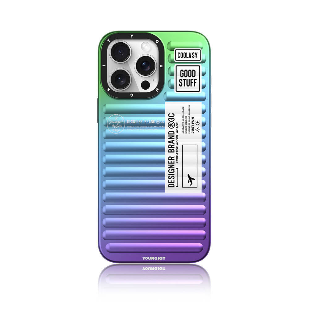 Apple iPhone 16 Pro Kılıf YoungKit The Secret Color Serisi Kapak Mavi