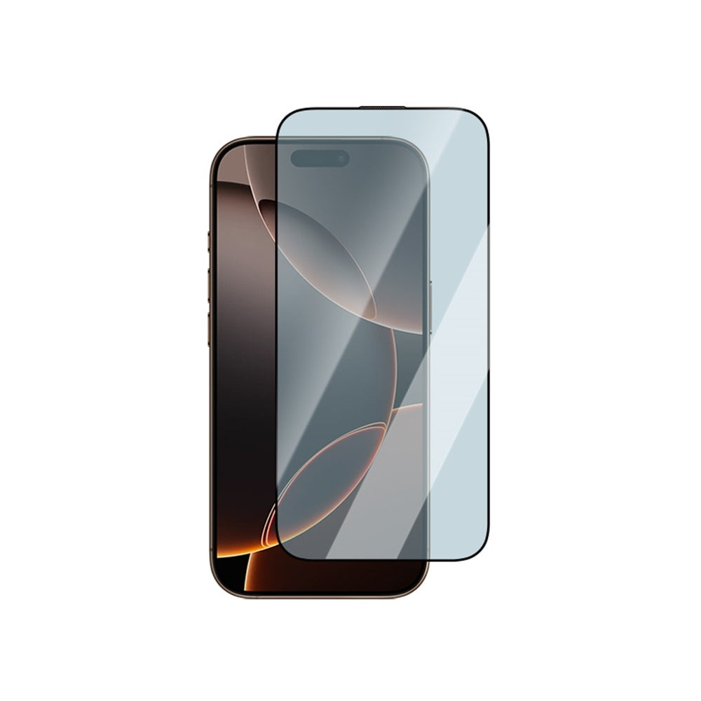 Apple iPhone 16 Pro Max CaseWorld 3D Eyesafe Mavi Işık Teknolojili 0.15mm Temperli Cam Ekran Koruyucu + Uygulama Aparatı