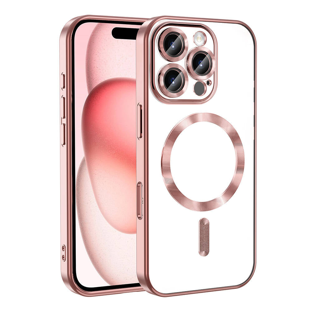 Apple iPhone 16 Pro Max Kılıf Kamera Korumalı M-safe Wireless Şarj Özellikli Zore Demre Kapak