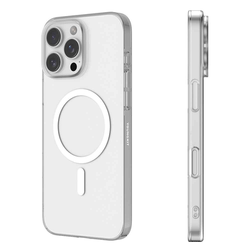 Apple iPhone 16 Pro Max Kılıf M-safe Şarj Özellikli Youngkit High Definition Serisi Kapak Şeffaf