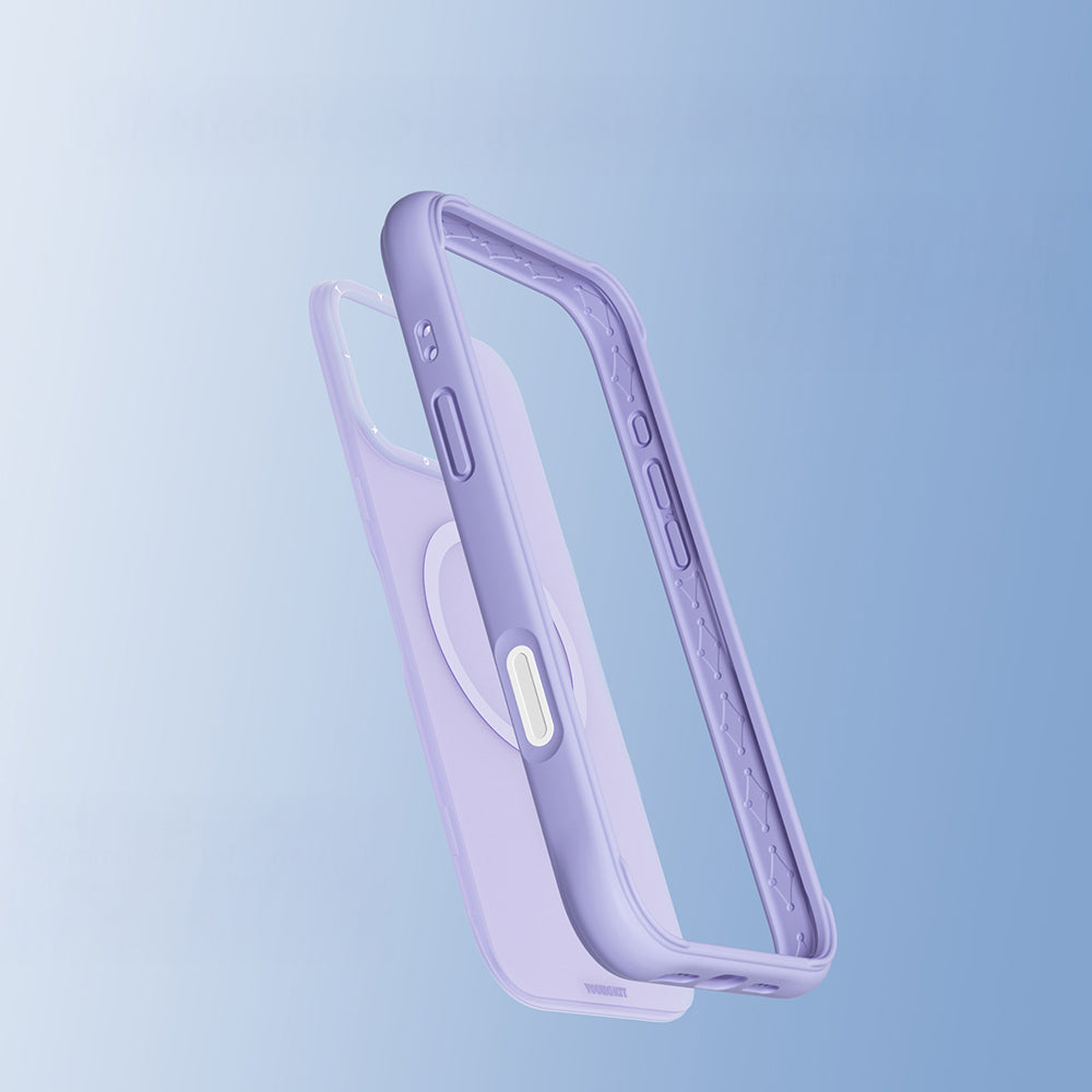 Apple iPhone 16 Pro Max Kılıf M-safe Şarj Özellikli Youngkit Macaroon Serisi Kapak Siyah