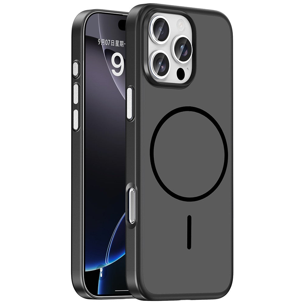 Apple iPhone 16 Pro Max Kılıf M-Safe Şarj Özellikli Zore Lora PC Kapak