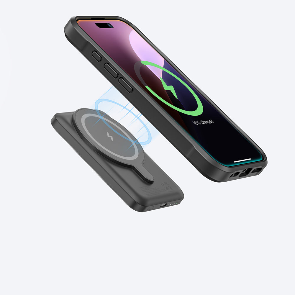 Apple iPhone 16 Pro Max Kılıf M-safe Şarj Özellikli 1500D Aramid Fiber Amazingthing Titan Max Serisi Kapak Siyah