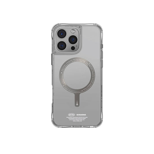 Apple iPhone 16 Pro Max Kılıf M-safe Şarj Özellikli Airbagli Şeffaf SkinArma Saido Prime Kapak Gold