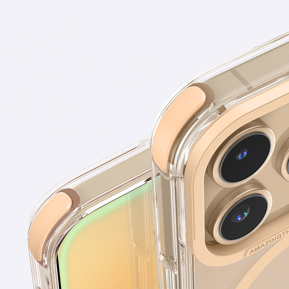 Apple iPhone 16 Pro Max Kılıf M-safe Şarj Özellikli Amazingthing Omni Serisi Kapak Rose Gold