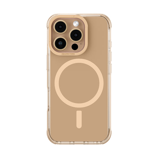 Apple iPhone 16 Pro Max Kılıf M-safe Şarj Özellikli Amazingthing Omni Serisi Kapak Rose Gold