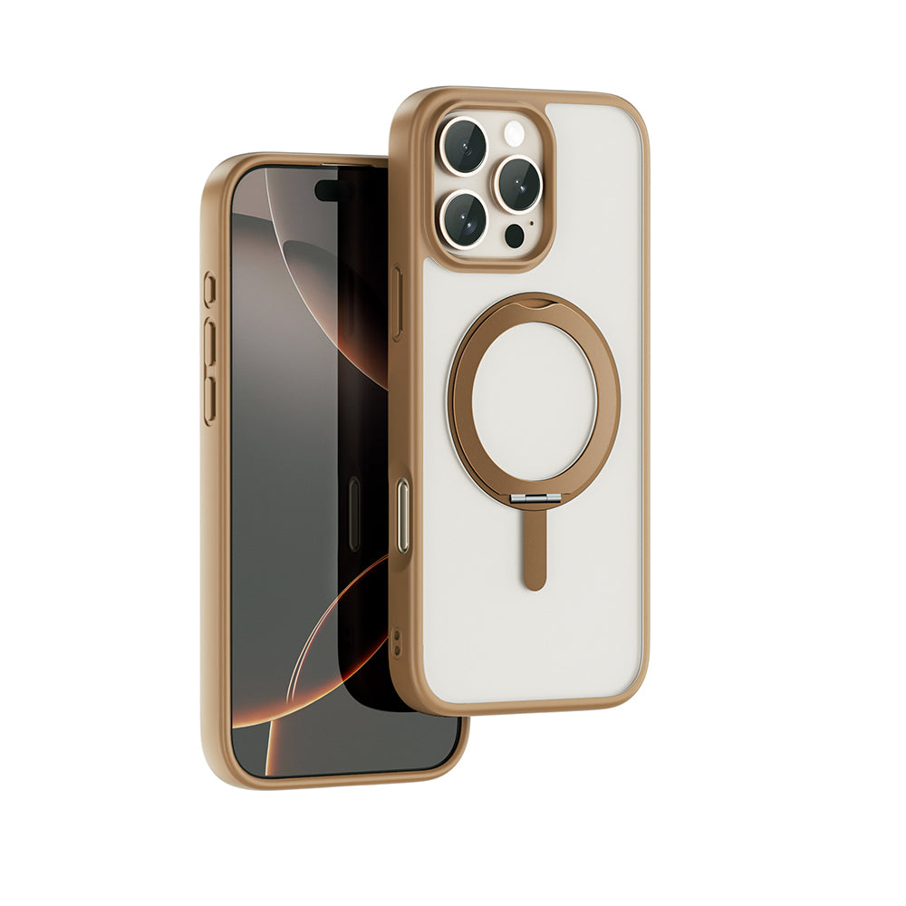 Apple iPhone 16 Pro Max Kılıf M-safe Şarj Özellikli Parmak İzi Bırakmayan Wiwu FGG-202 Armor Ultra Serisi Kapak