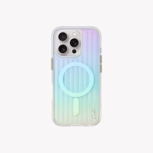 Apple iPhone 16 Pro Max Kılıf M-safe Şarj Özellikli Renk Geçişli Askı Aparatlı Coehl Linear Kapak Colorful