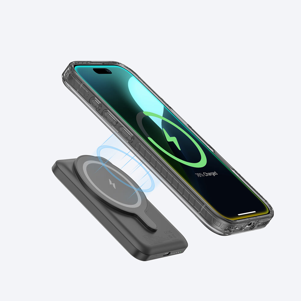 Apple iPhone 16 Pro Max Kılıf M-safe Şarj Özellikli Standlı Amazingthing Titan Pro Plus Kapak Rose Gold