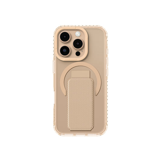 Apple iPhone 16 Pro Max Kılıf M-safe Şarj Özellikli Standlı Amazingthing Titan Pro Plus Kapak Rose Gold