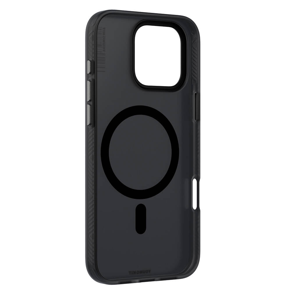 Apple iPhone 16 Pro Max Kılıf M-safe Şarj Özellikli Youngkit Hidden Sand Serisi Kapak Siyah