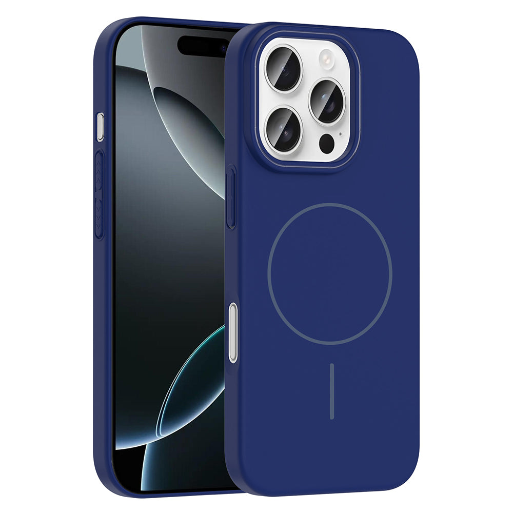 Apple iPhone 16 Pro Max Kılıf M-safe Şarj Özellikli Zore Ruby Sert Kapak