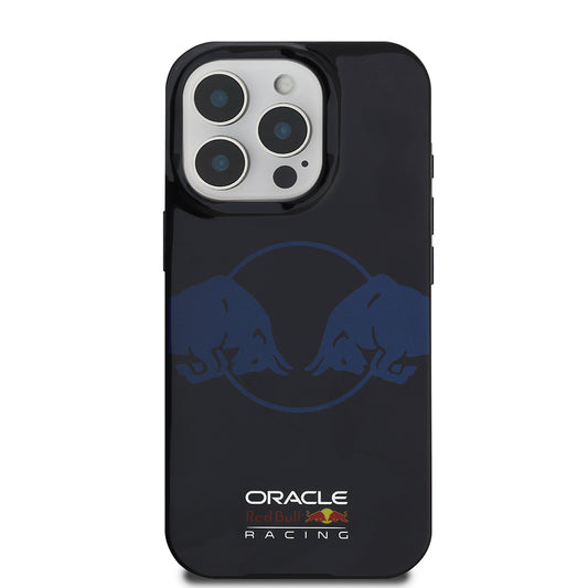 Apple iPhone 16 Pro Max Kılıf Redbull Orjinal Lisanslı M-safe Şarj Özellikli IML Çift Boğa Baskılı Sert PC  Kapak Lacivert