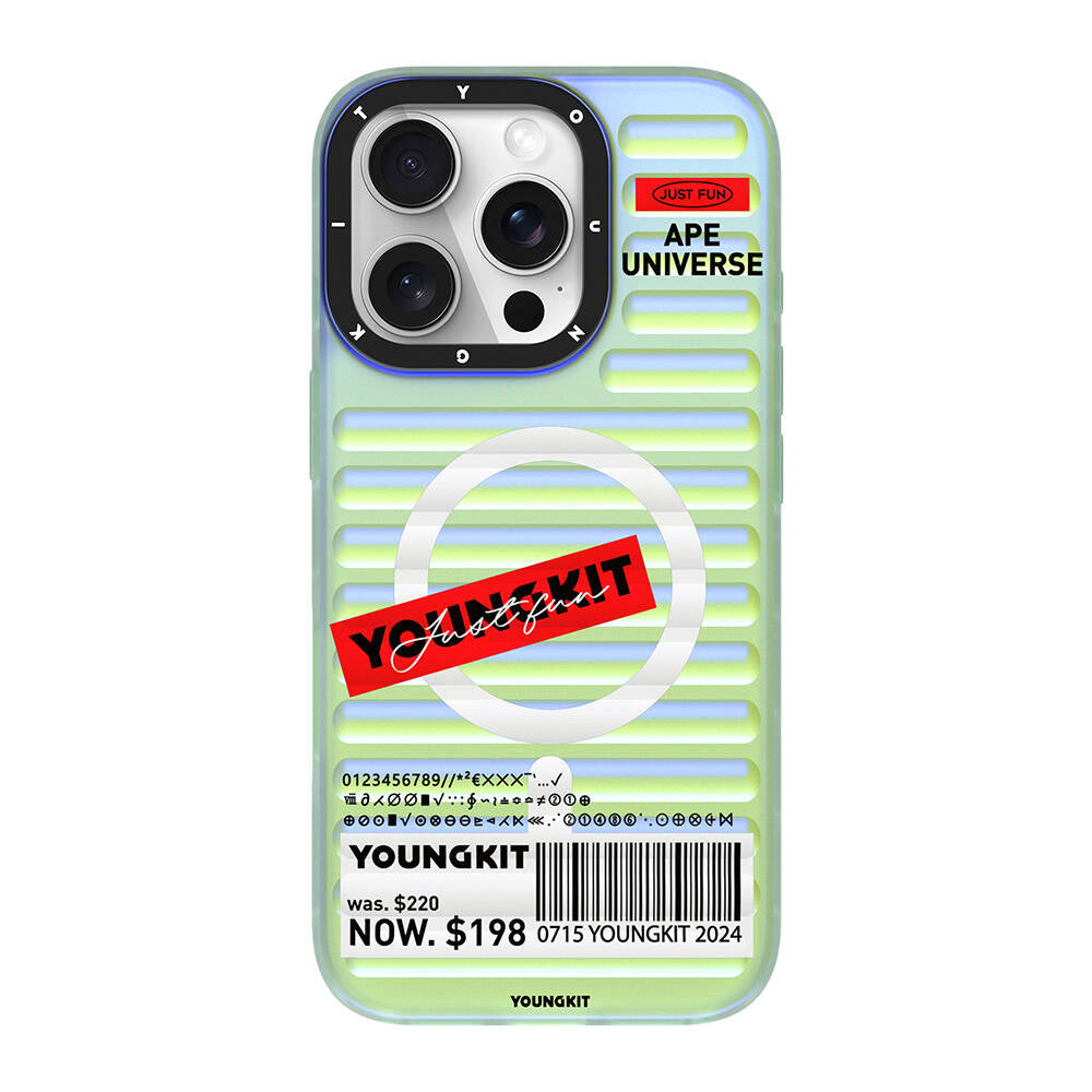 Apple iPhone 16 Pro Max M-safe Şarj Özellikli Youngkit Chameleon Serisi Kapak Mavi