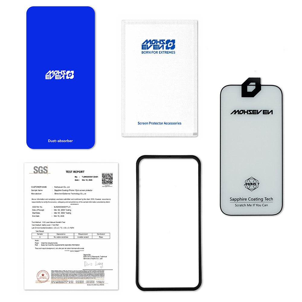 Apple iPhone 16 Pro Mohseven M7 Sapphire Coating Privacy Hayalet Temperli Cam Ekran Koruyucu + Hizalama Aparatlı