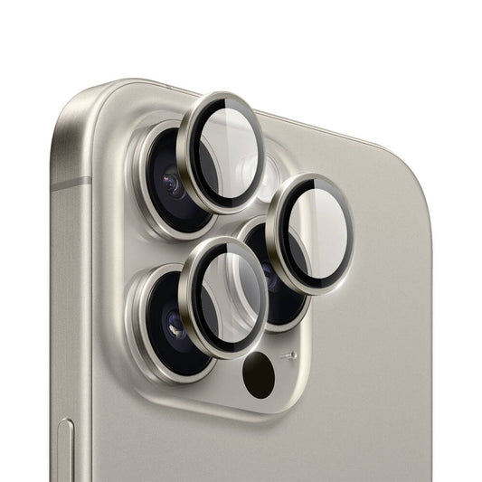 Apple iPhone 16 Pro Wiwu LG-003 Lens Guard Çizilmeye Karşı Dayanıklı Safir Kamera Lens Koruyucu Gri