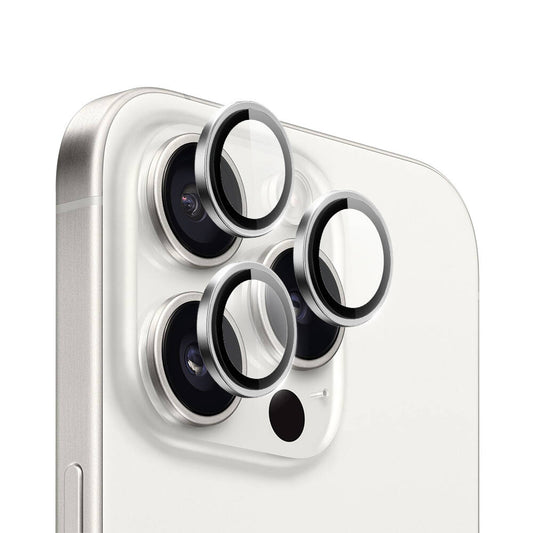 Apple iPhone 16 Pro Wiwu LG-004 PVD Lens Guard Metal Kamera Lens Koruyucu Siyah