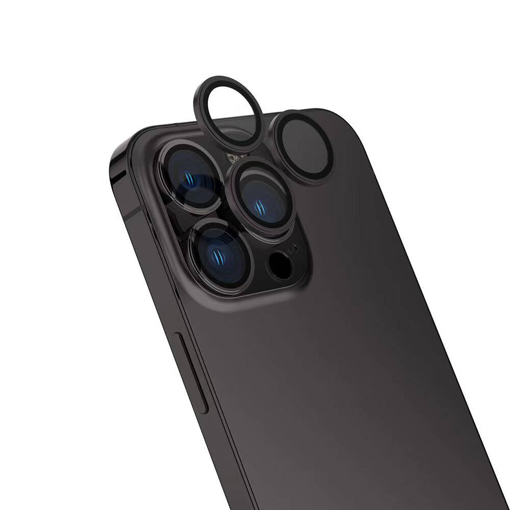 Apple iPhone 16 Pro Zore Safir CL-15 Parmak İzi Bırakmayan Anti-Reflective Kamera Lens Koruyucu