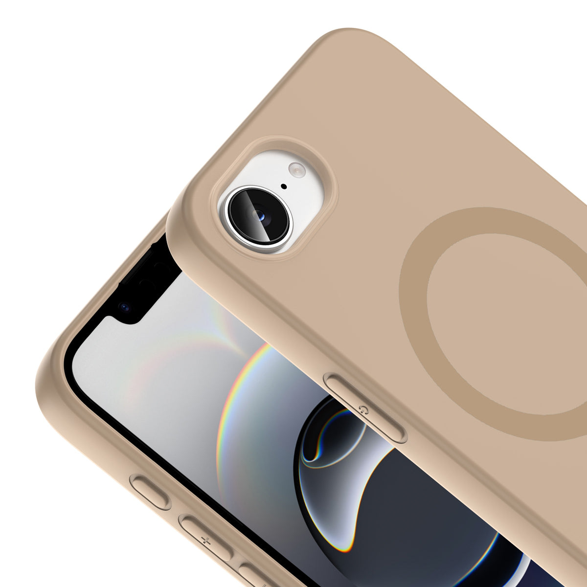 Apple iPhone 16E Kılıf M-Safe Şarj Özellikli Zore Aris Silikon Kapak